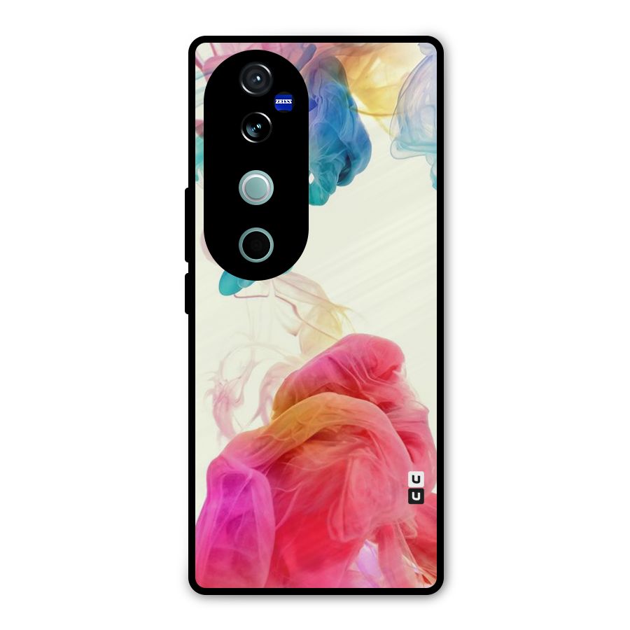 Colorful Splash Metal Back Case for Vivo V40 Pro