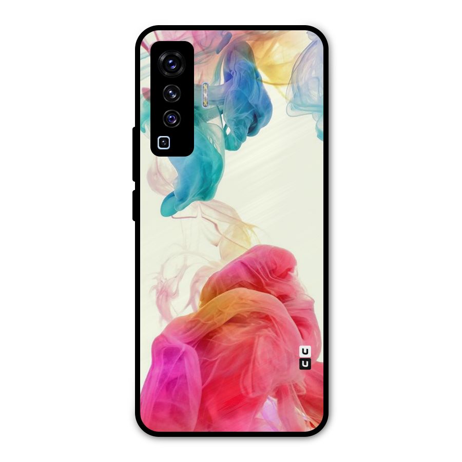 Colorful Splash Metal Back Case for Vivo X50