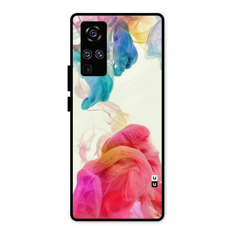 Colorful Splash Metal Back Case for Vivo X50 Pro