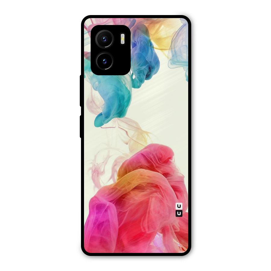 Colorful Splash Metal Back Case for Vivo Y15s