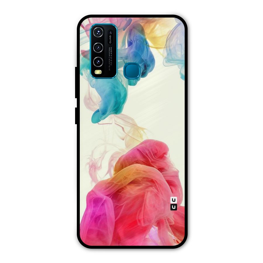 Colorful Splash Metal Back Case for Vivo Y30