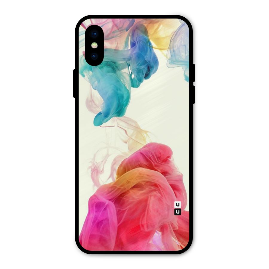 Colorful Splash Metal Back Case for iPhone XS