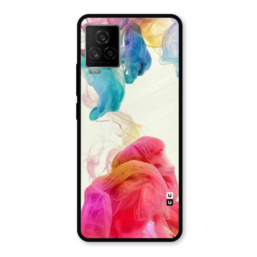 Colorful Splash Metal Back Case for iQOO 7 Legend 5G