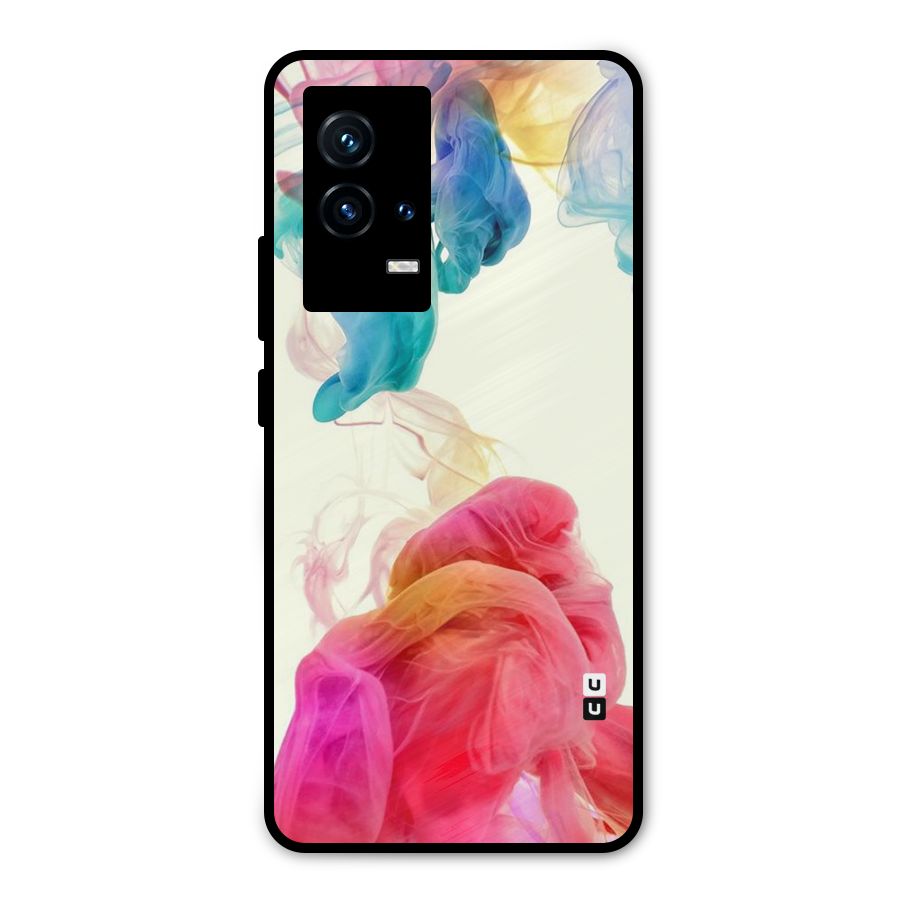 Colorful Splash Metal Back Case for iQOO 9 5G