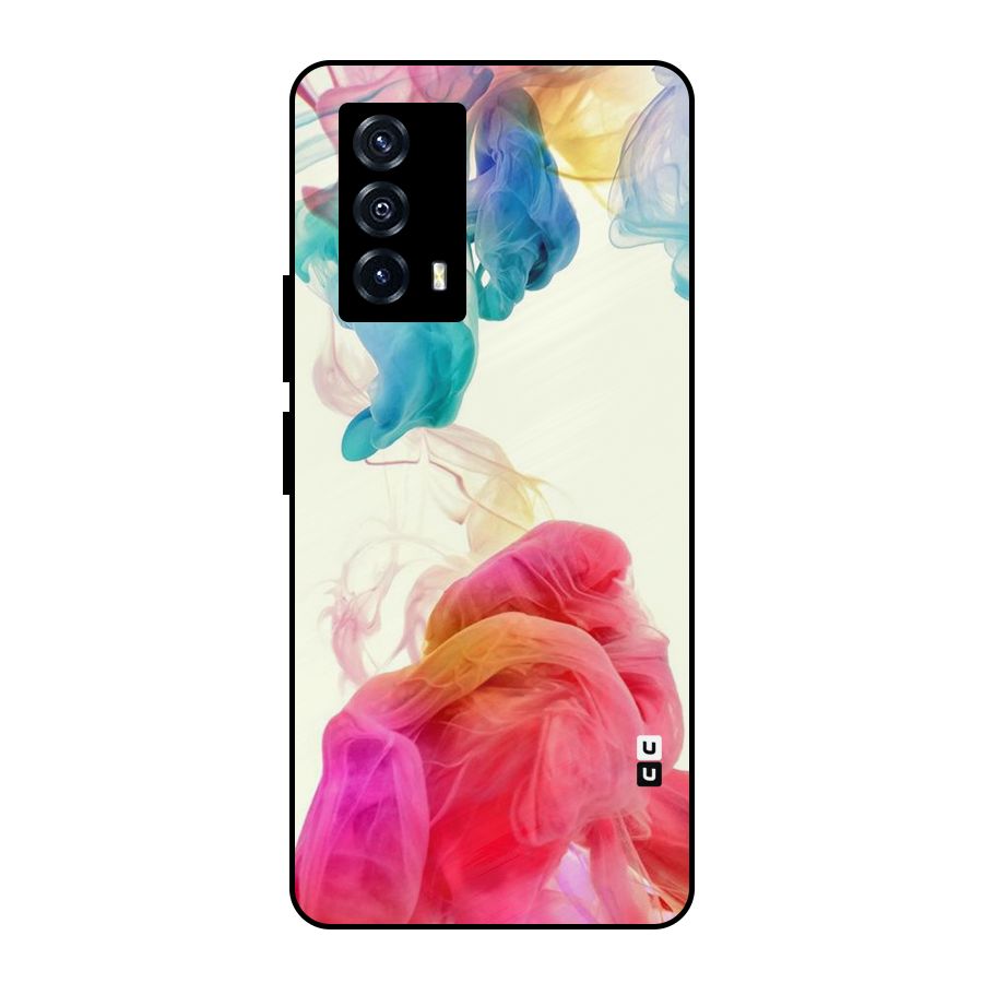 Colorful Splash Metal Back Case for iQOO Z5