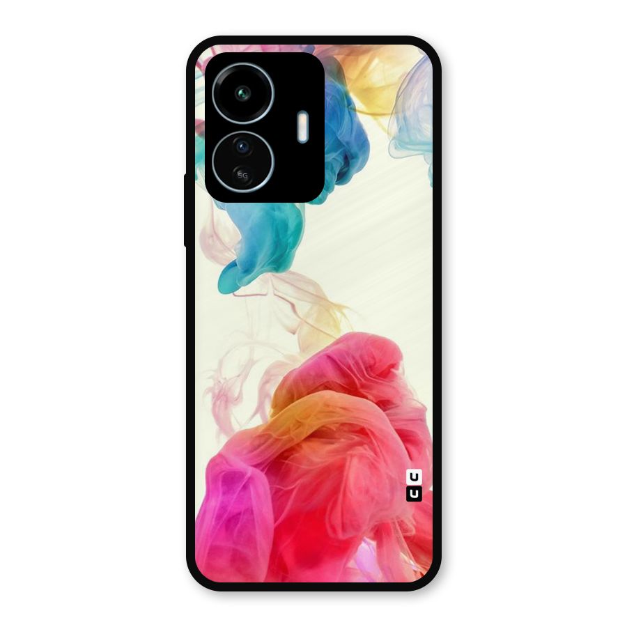 Colorful Splash Metal Back Case for vivo iQOO Z6 Lite 5G
