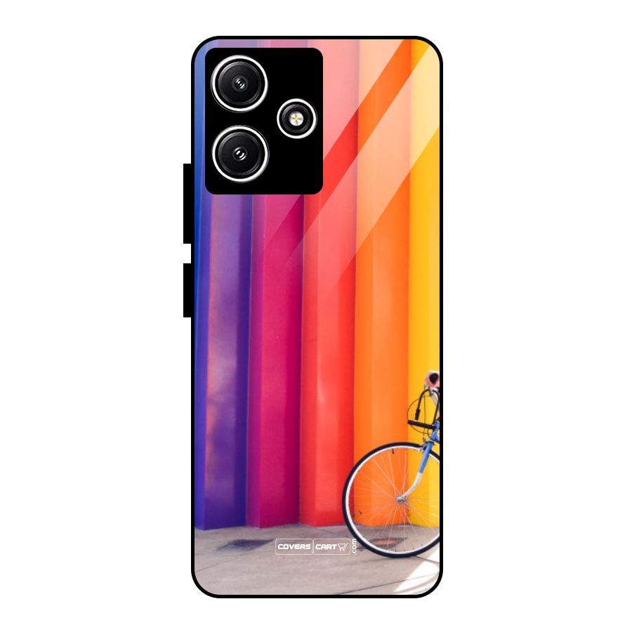 Colorful Walls Glass Back Case for Redmi 12 5G