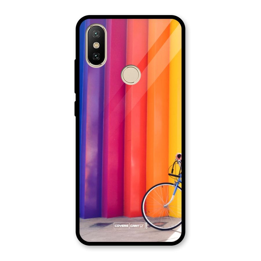 Colorful Walls Glass Back Case for Redmi A2