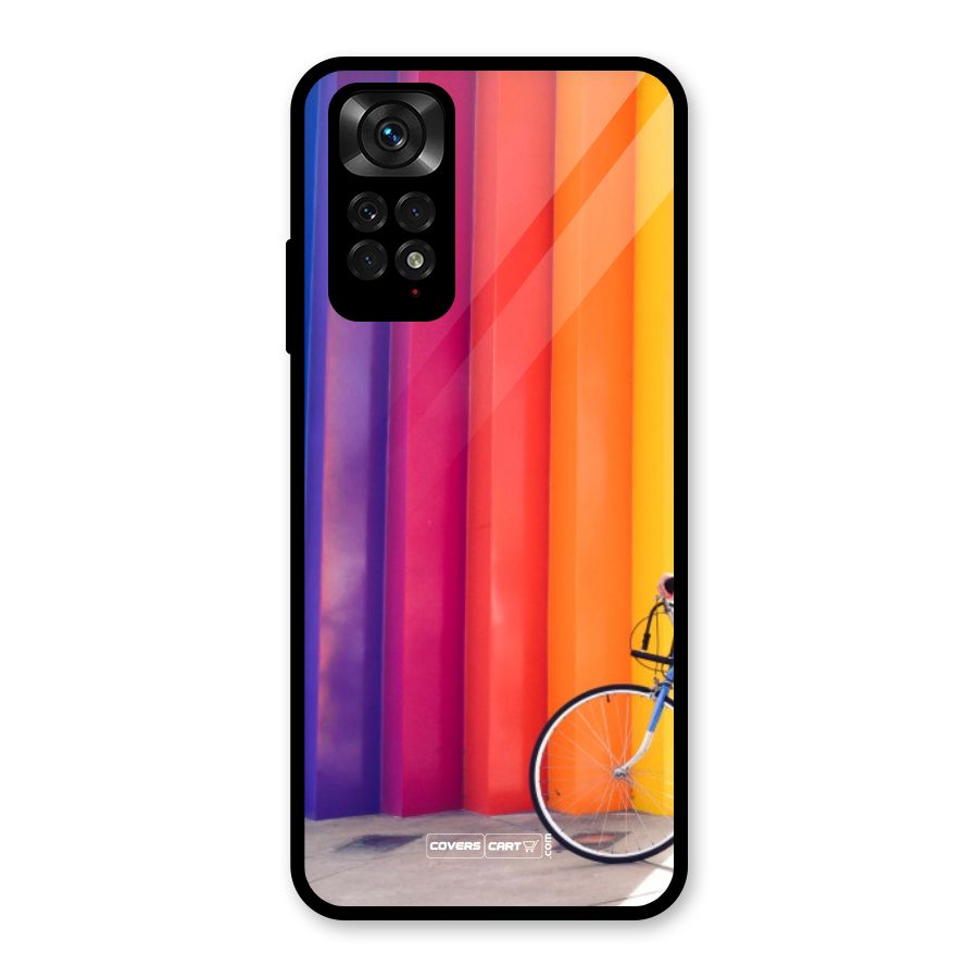 Colorful Walls Glass Back Case for Redmi Note 11S