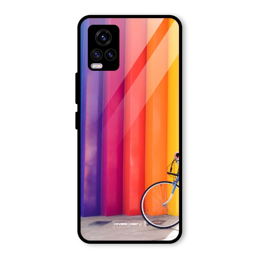 Colorful Walls Glass Back Case for Vivo V20 2021