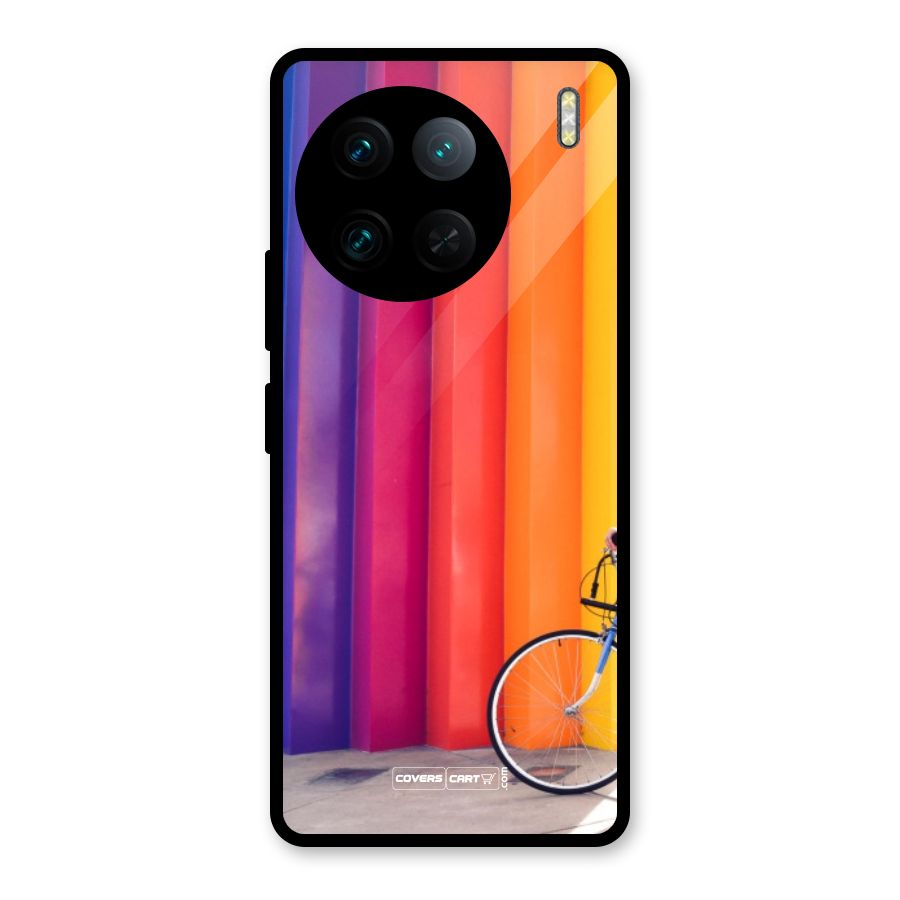 Colorful Walls Glass Back Case for Vivo X90 Pro