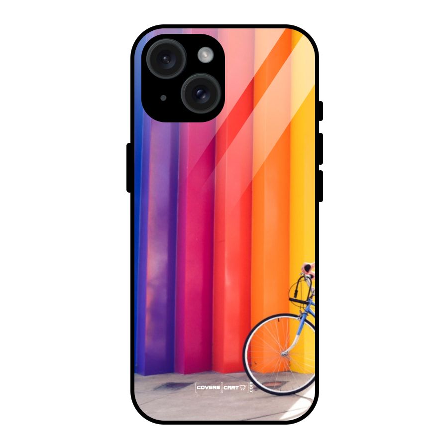 Colorful Walls Glass Back Case for iPhone 15