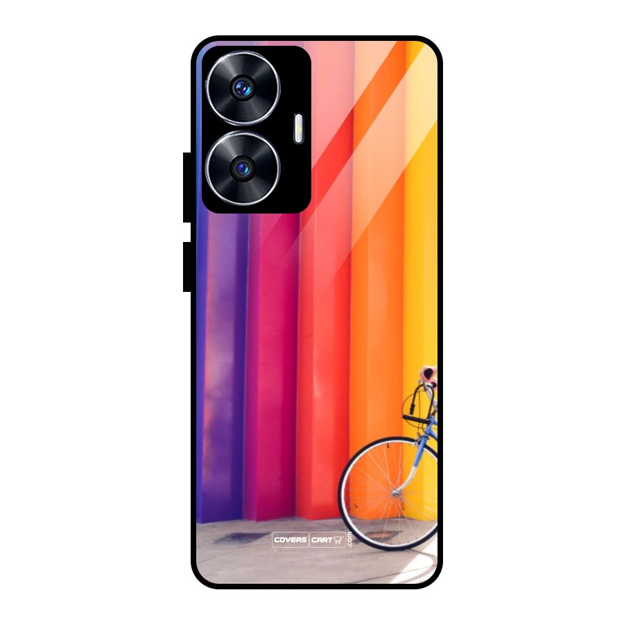 Colorful Walls Glass Back Case for realme C55