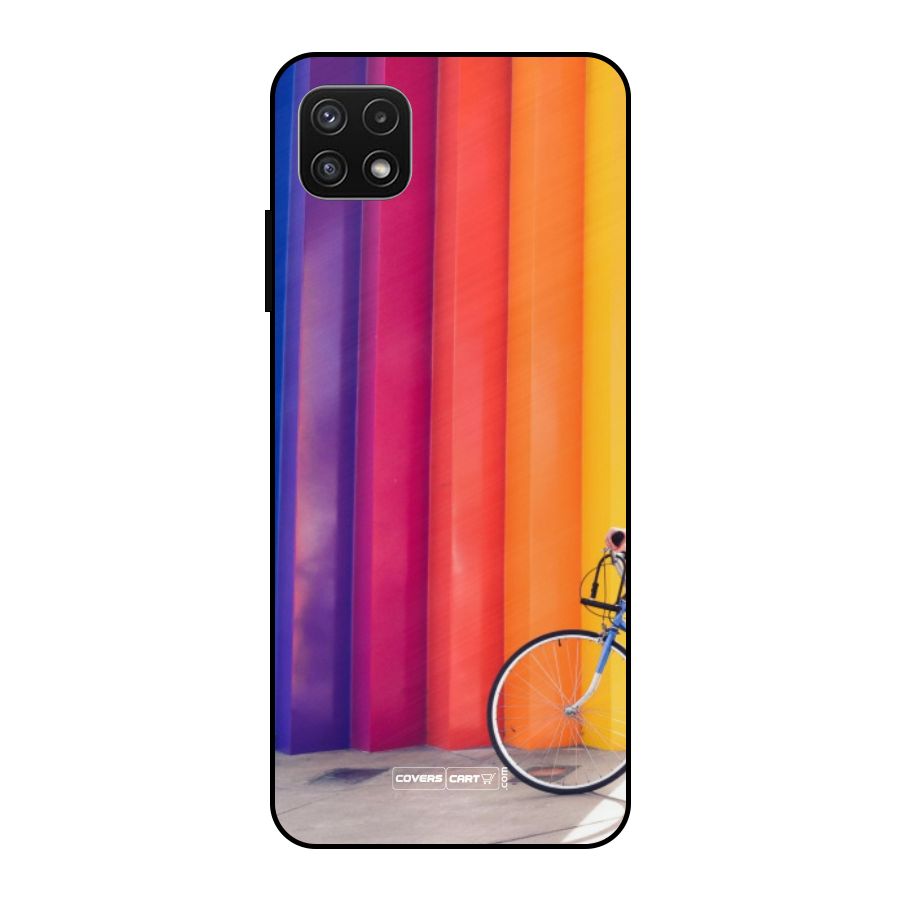 Colorful Walls Metal Back Case for Galaxy A22 5G