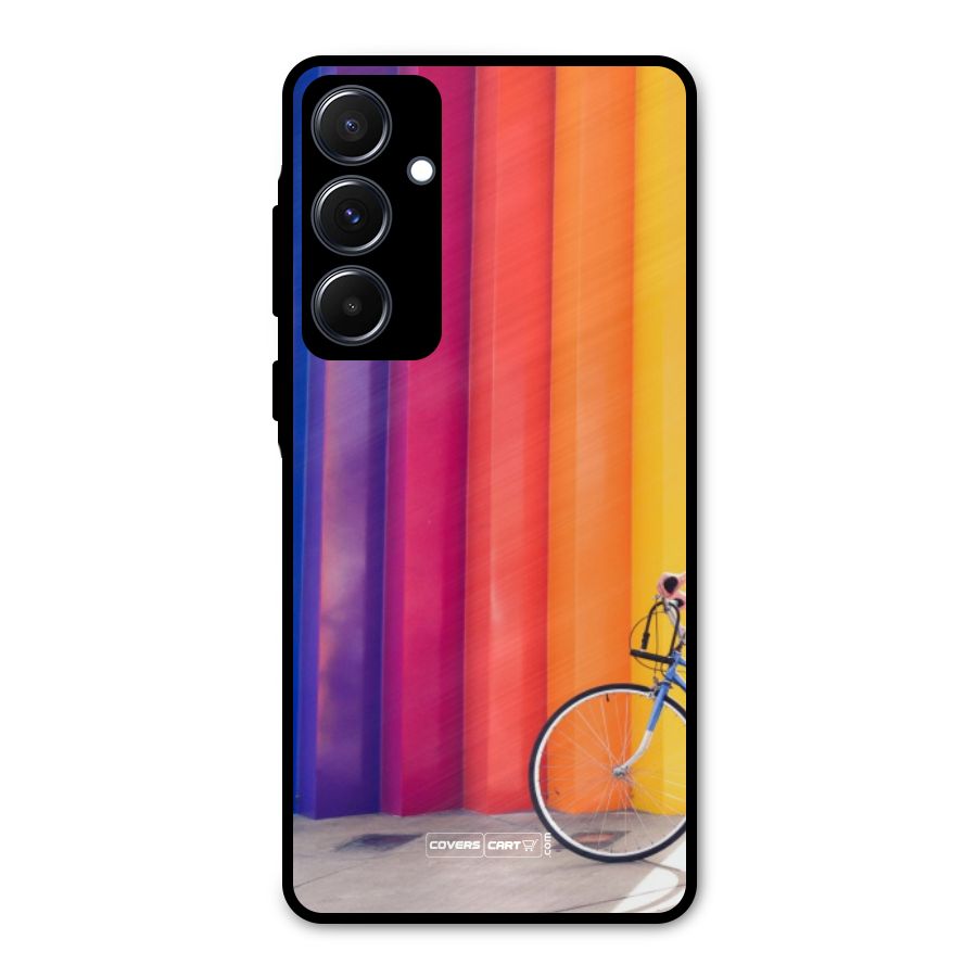 Colorful Walls Metal Back Case for Galaxy A55