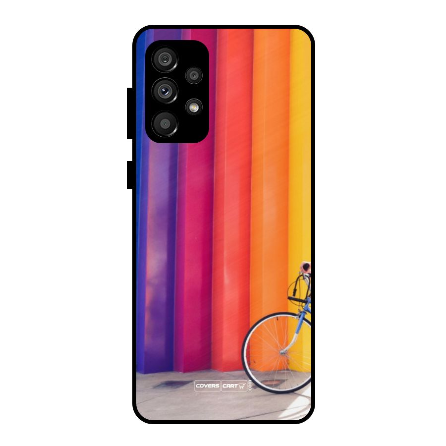 Colorful Walls Metal Back Case for Galaxy A73 5G