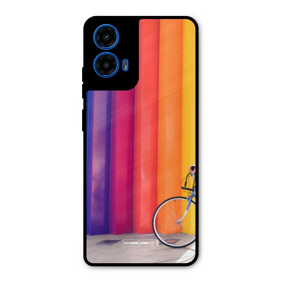 Colorful Walls Metal Back Case for Moto G45