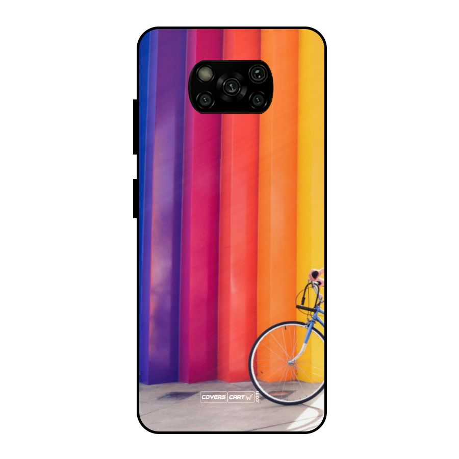 Colorful Walls Metal Back Case for Poco X3