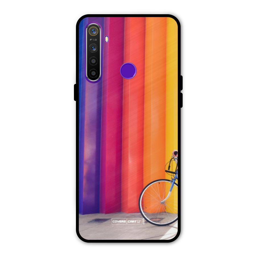 Colorful Walls Metal Back Case for Realme 5i