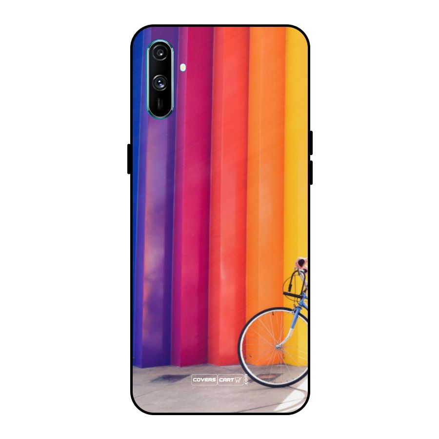 Colorful Walls Metal Back Case for Realme C3