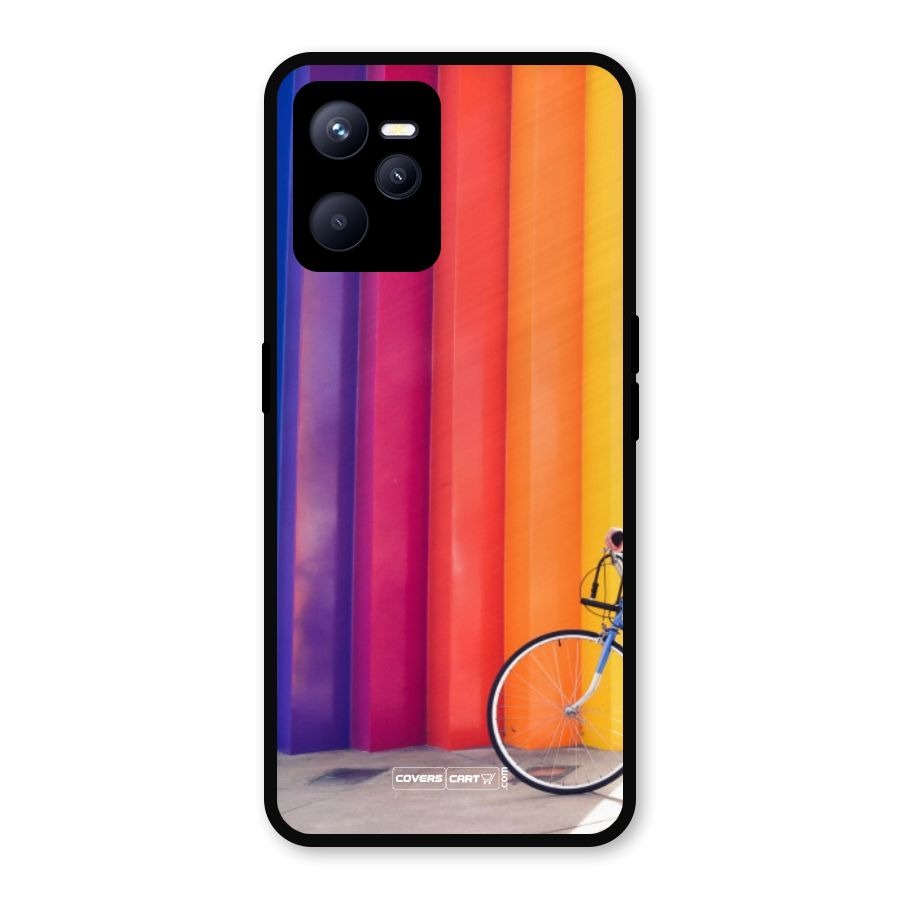 Colorful Walls Metal Back Case for Realme C35