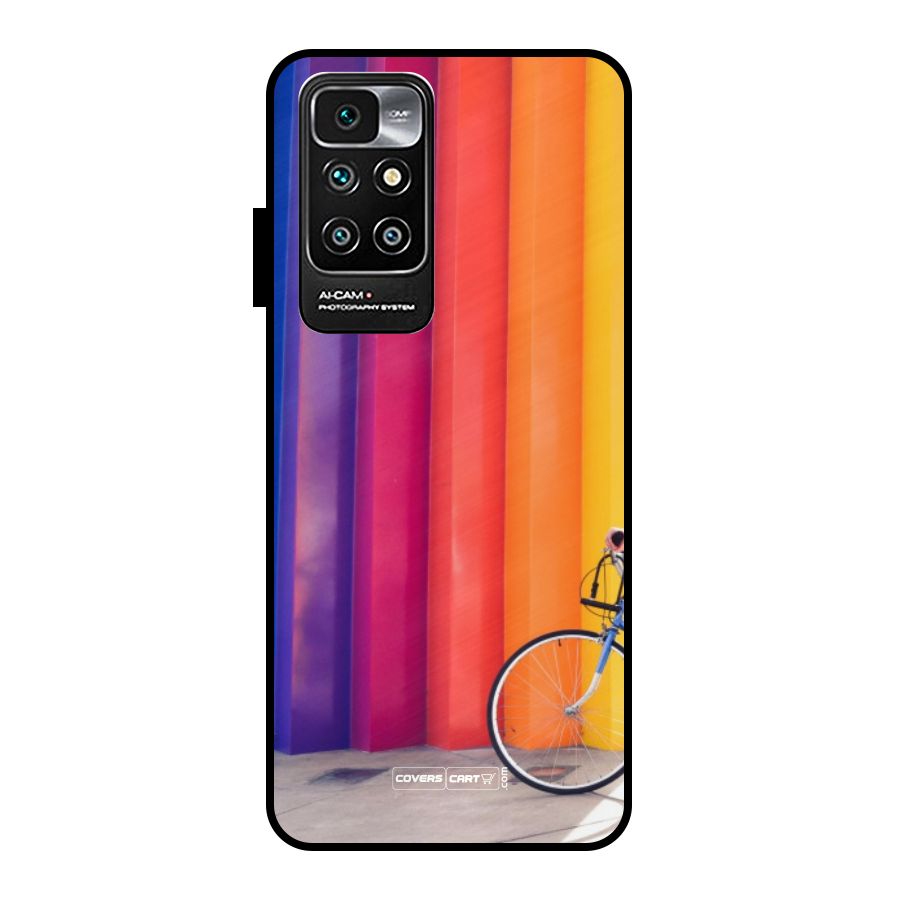 Colorful Walls Metal Back Case for Redmi 10 Prime