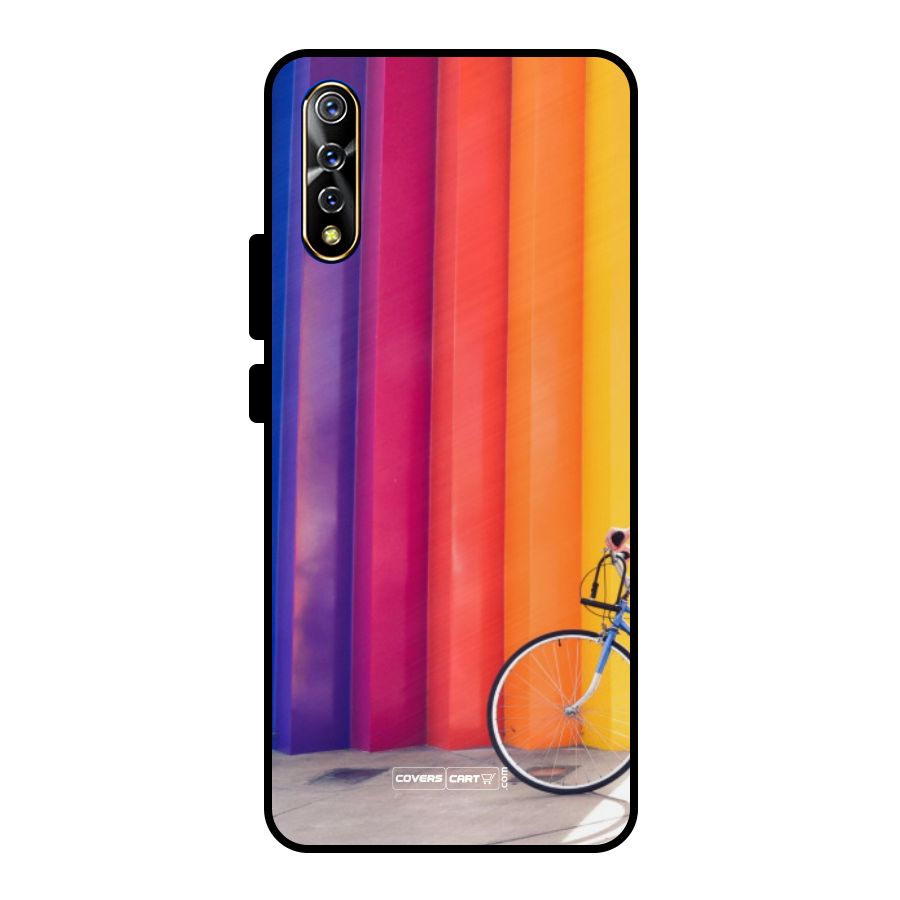 Colorful Walls Metal Back Case for Vivo S1