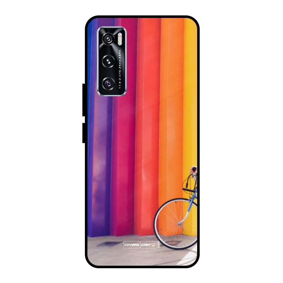 Colorful Walls Metal Back Case for Vivo V20 SE