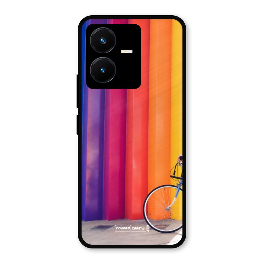 Colorful Walls Metal Back Case for Vivo Y22