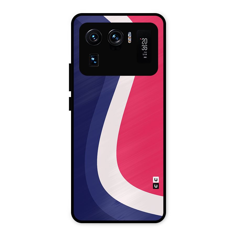 Colorful Wavy Print Metal Back Case for Mi 11 Ultra