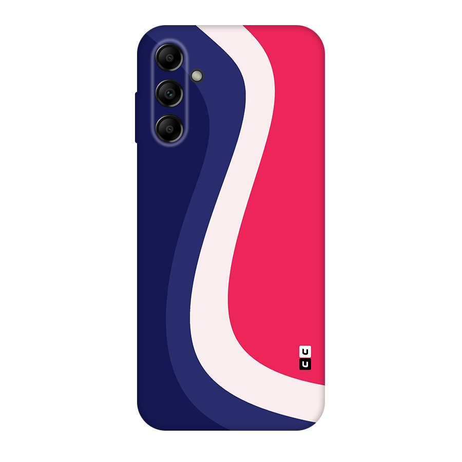 Colorful Wavy Print Original Polycarbonate Back Case for Galaxy A14 5G