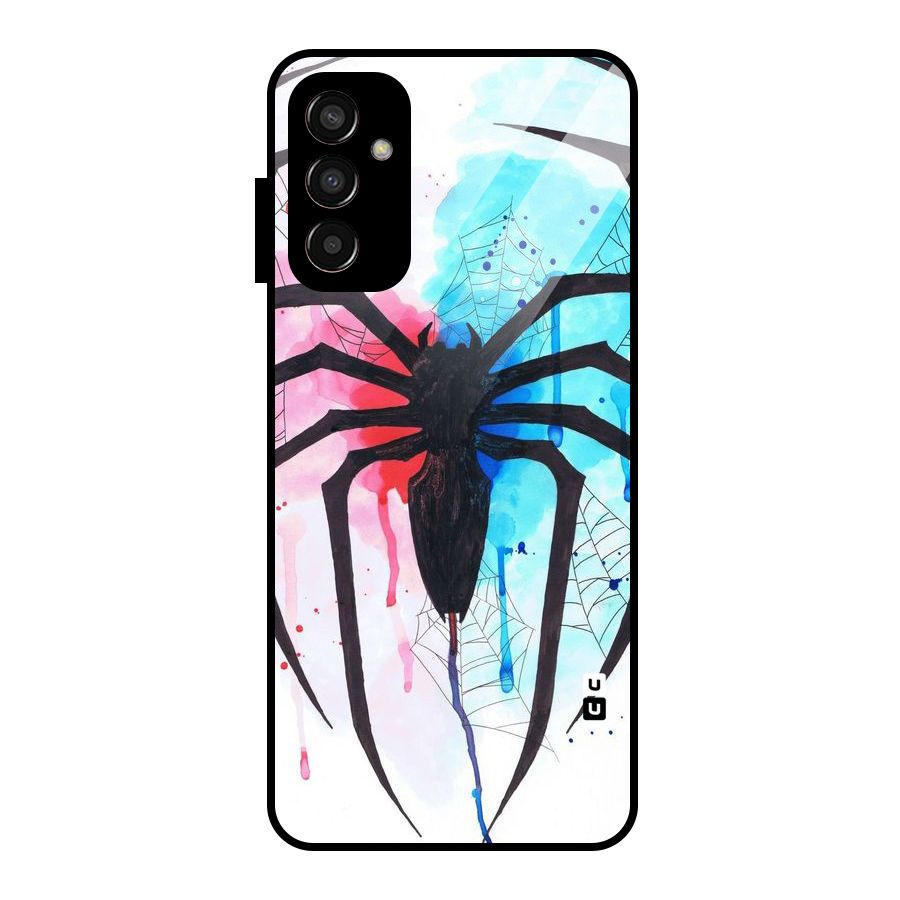 Colorful Web Glass Back Case for Galaxy F13