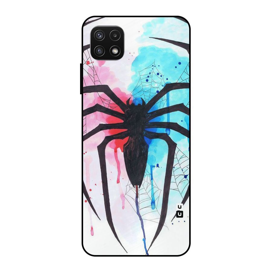 Colorful Web Metal Back Case for Galaxy A22 5G