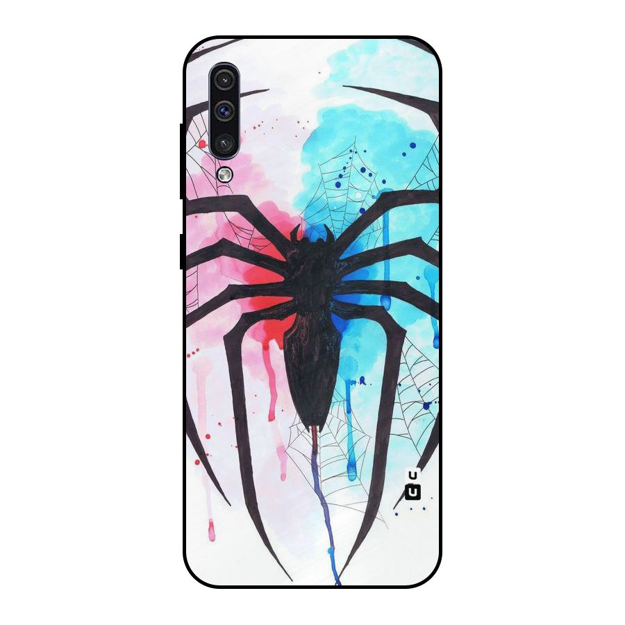 Colorful Web Metal Back Case for Galaxy A30s