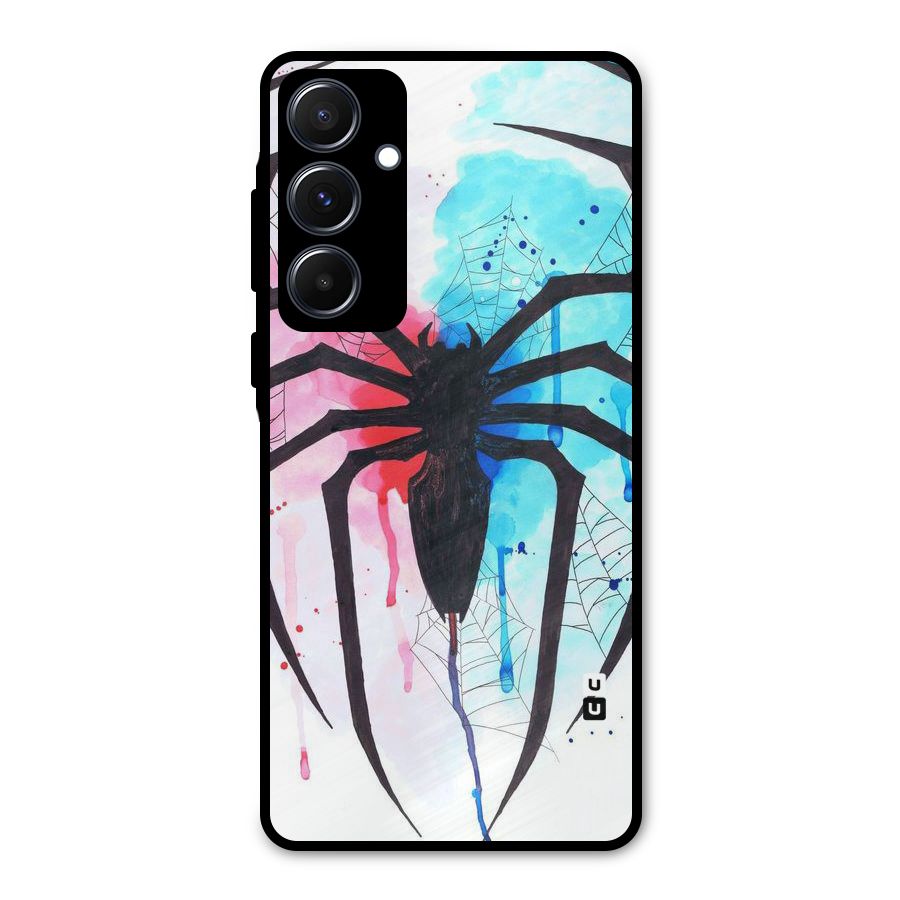 Colorful Web Metal Back Case for Galaxy A55