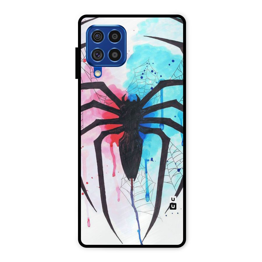 Colorful Web Metal Back Case for Galaxy F62