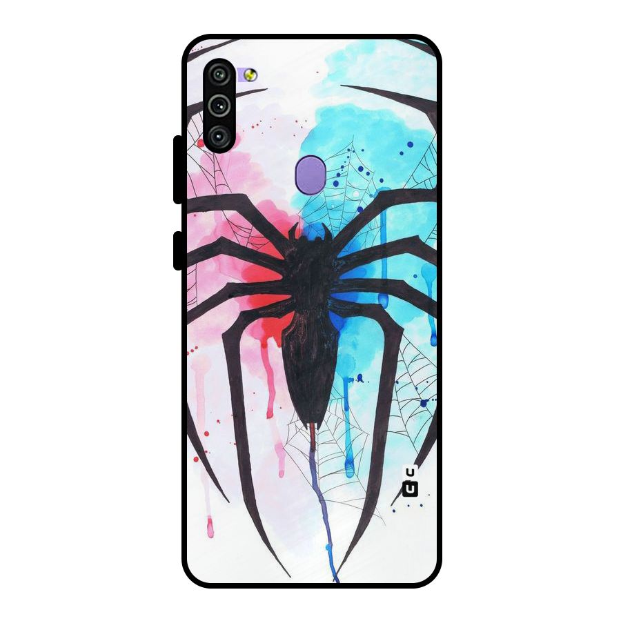 Colorful Web Metal Back Case for Galaxy M11