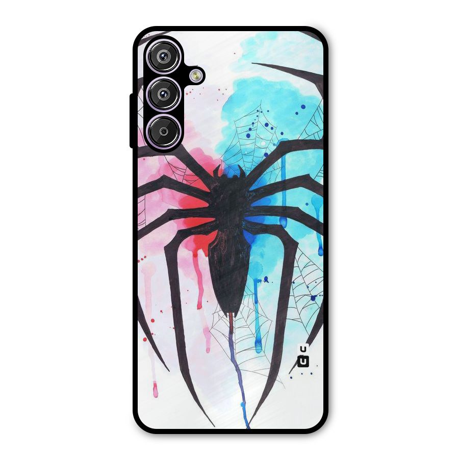 Colorful Web Metal Back Case for Galaxy M15
