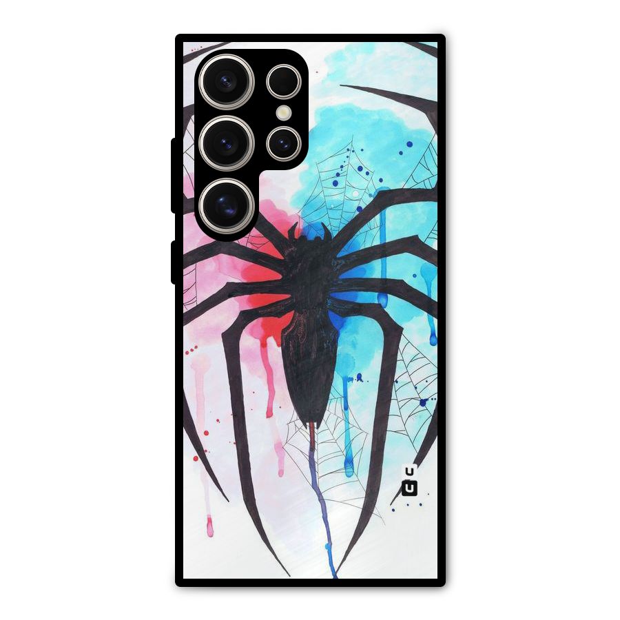 Colorful Web Metal Back Case for Galaxy S24 Ultra