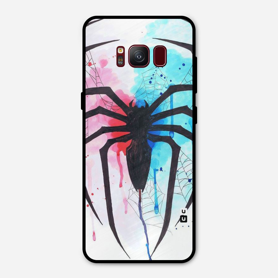 Colorful Web Metal Back Case for Galaxy S8