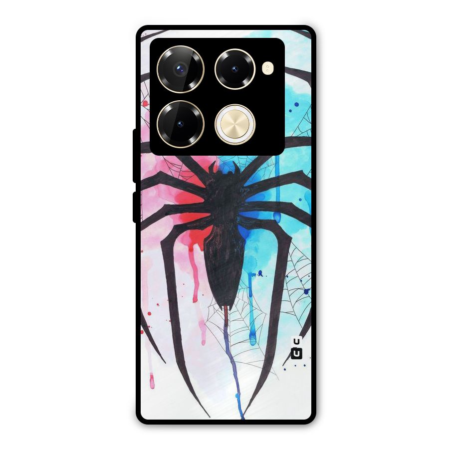 Colorful Web Metal Back Case for Infinix Note 40 Pro Plus
