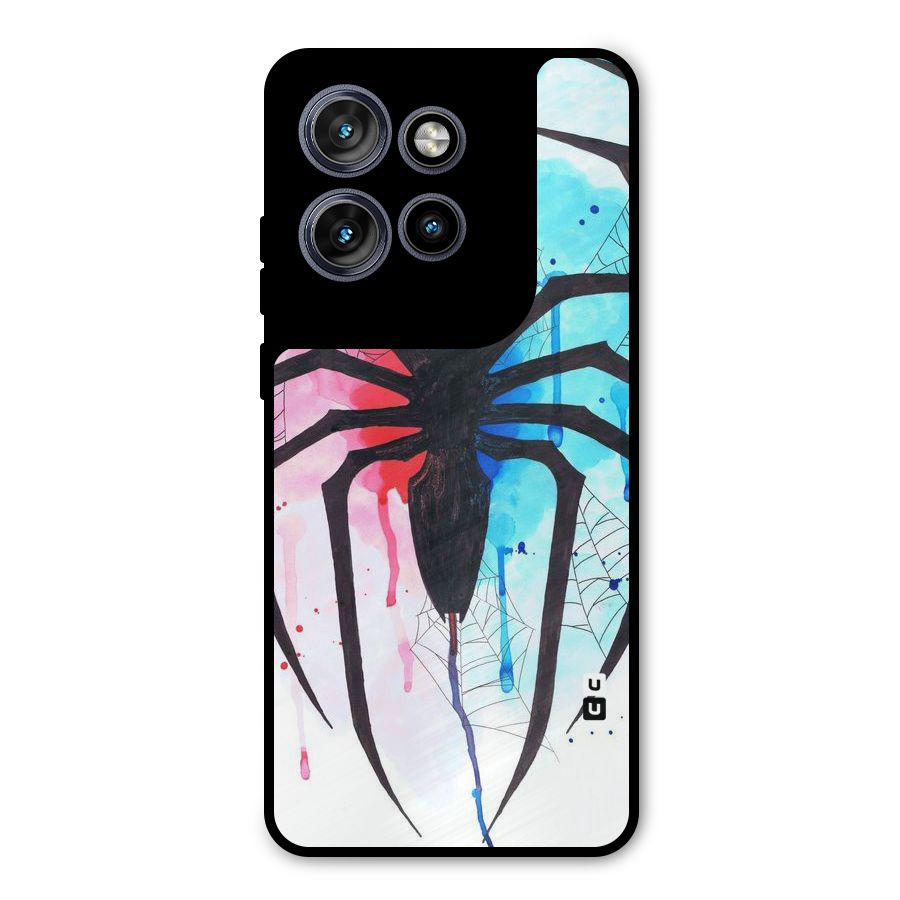Colorful Web Metal Back Case for Motorola Edge 50 Neo