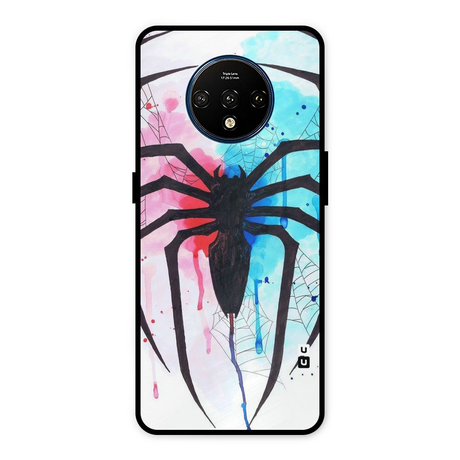 Colorful Web Metal Back Case for OnePlus 7T