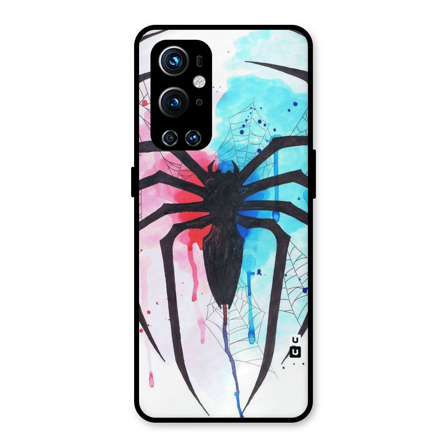 Colorful Web Metal Back Case for OnePlus 9 Pro