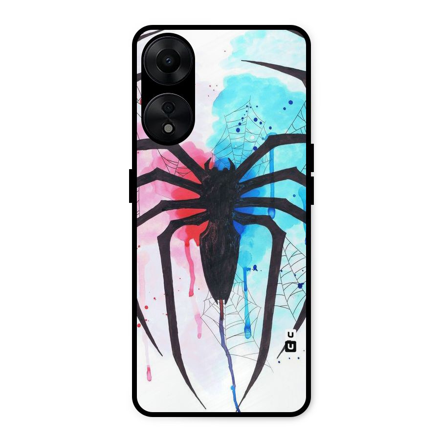 Colorful Web Metal Back Case for Oppo A78 5G