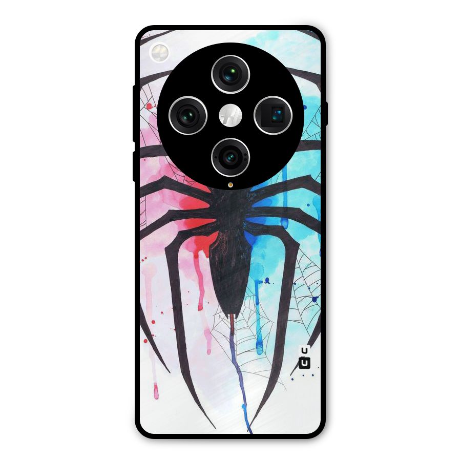 Colorful Web Metal Back Case for Oppo Find X8 Pro