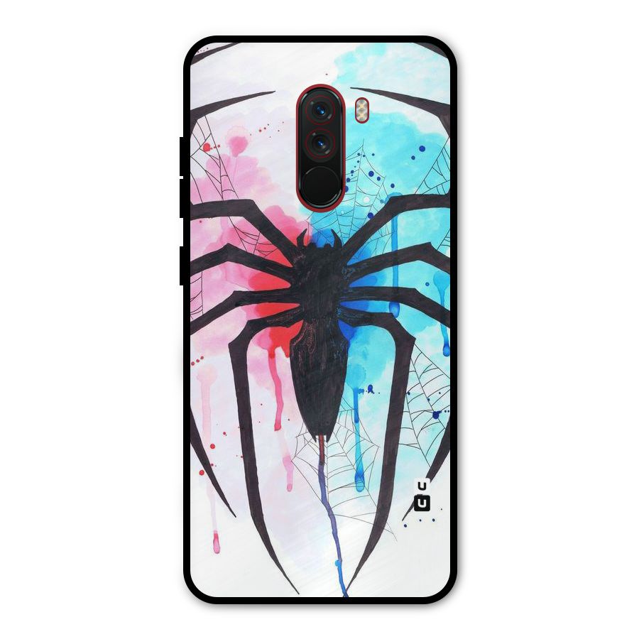 Colorful Web Metal Back Case for Poco F1