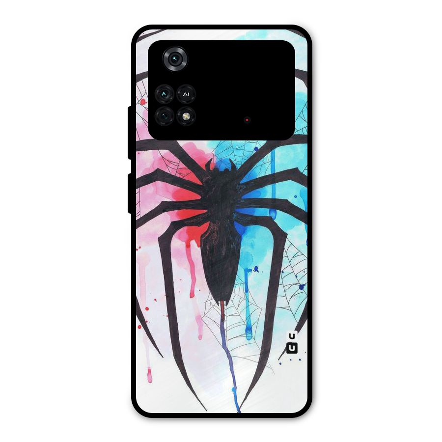 Colorful Web Metal Back Case for Poco M4 Pro 4G