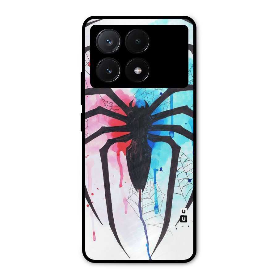 Colorful Web Metal Back Case for Poco X6 Pro