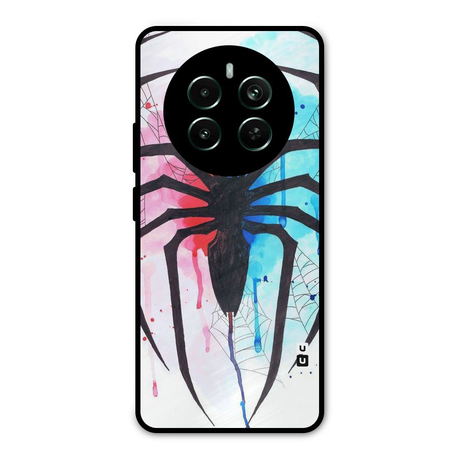 Colorful Web Metal Back Case for Realme 12 Pro Plus